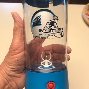 Carolina Panthers cup with blender